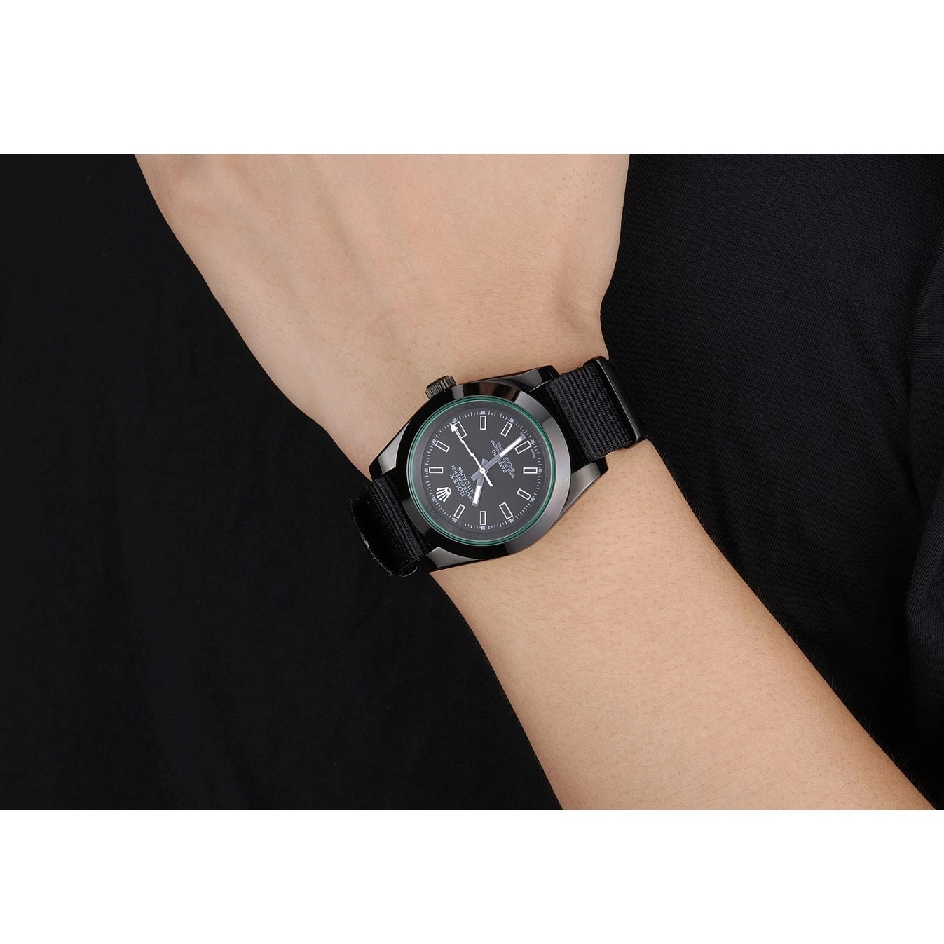 Aaa replica watch Strap Nylon 622001 Milgauss Bamford Rolex Black 0517